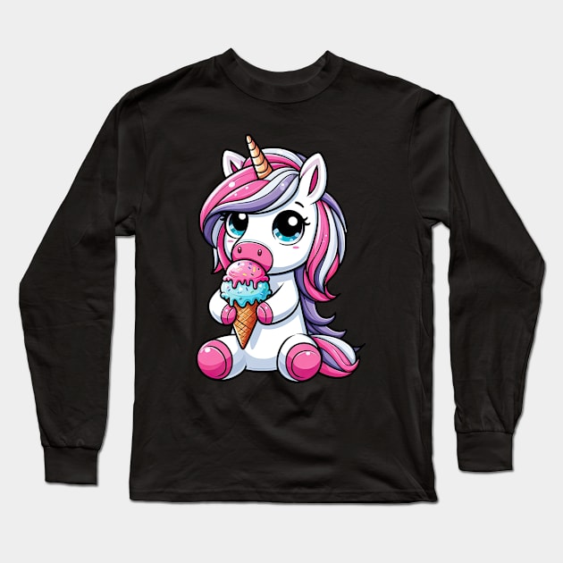 Unicorn S02 D15 Long Sleeve T-Shirt by Houerd